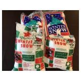 4 Artificial Snow in Bags, one opened