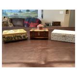 Vintage Jewelry Boxes and 1 Cedar Jewelry Box …