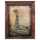 Signed Original B/C  B-INGALLS - "Windmill on the