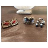 3 pairs of cufflinks