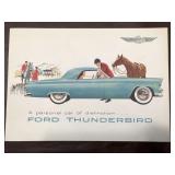 Original 1954 Thunderbird Dealer Litho Literature