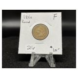 Indian Cents:   1860 Round