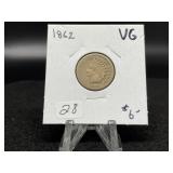 Indian Cents:   1862