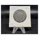 Large Cents:   1837