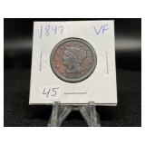 Large Cents:   1847