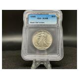 1936 Walking Liberty Half (ICG AU58)