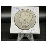 Morgan Silver Dollars:    1884