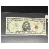 Series 1963 $5 Red Seal Star Replacement  Note