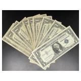 (10)  1957 $1 Silver Certificates