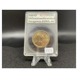 2000-D Millennium Burnished Sacagawea Dollar