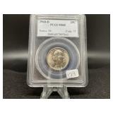 1960-D Washington Silver Quarter (PCGS MS65)