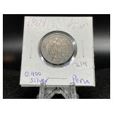 1864 1/5 silver Sol  (Peru)