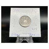 1844 Mexican 1 Silver Real