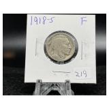 Buffalo Nickels: 1918-S