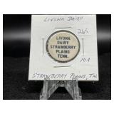 Livona Dairy 10 cents (Strawberry Plains, TN)