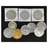 Lot of (10) Vintage Mardi Gras Tokens