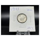 Mercury Dimes (Nice Condition):   1943