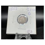 Half Dimes:  1853