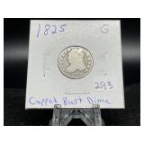 Capped Bust Dimes:  1825