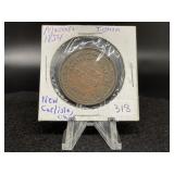1854 New Carlisle, Ohio Masonic Token