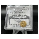 1854 California Gold « Dollar (replica)