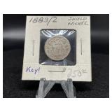 Shield Nickels: 1883 ( /2 over date)