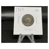 Shield Nickels: 1869