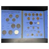 Vintage US Coin Type Collection Book (22  coins)