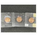 (3) Uncirculated 2000 Cheerio Pennies