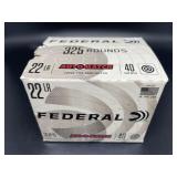 FEDERAL 22 LONG RIFLE 325 CARTRIDGES