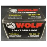 WOLF 7.62 X 39 MM 20 CARTRIDGES