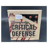 HORNADY 38 SPL PLUS P CRITICAL DEFENSE 25 CART.