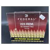 FEDERAL 223 REM. 100 CARTRIDGES