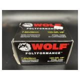 WOLF 7.62 X 39 20 CARTRIDGES