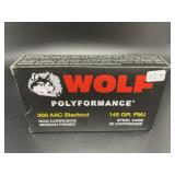 WOLF 300 ACC BLACK OUT 20 CARTRIDGES
