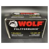 WOLF 7.62 X 39 20 CARTRIDGES