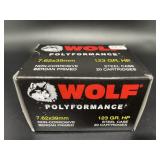 WOLF 7.62 X 39 20 CARTRIDGES