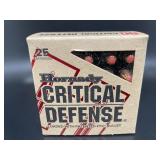 HORNADY 38 SPL PLUS P CRITICAL DEFENSE 25 CART.