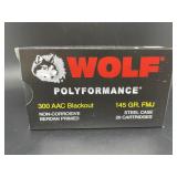 WOLF 300 ACC BLACK OUT 20 CARTRIDGES