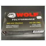 WOLF 300 ACC BLACK OUT 20 CARTRIDGES