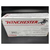 WINCHESTER 380 AUTO FULL METAL JACKET 50 CART.