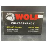 WOLF 300 ACC BLACK OUT 20 CARTRIDGES