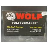 WOLF 300 ACC BLACK OUT 20 CARTRIDGES
