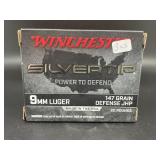 WINCHESTER 9 MM LUGER 20 CARTRIDGES