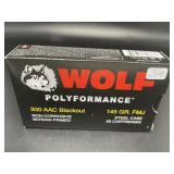 WOLF 300 ACC BLACK OUT 20 CARTRIDGES