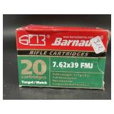 BARNAUL 7.62 X 39 FMJ 20 CARTRIDGES