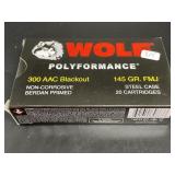 WOLF 300 ACC BLACK OUT 20 CARTRIDGES