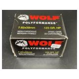 WOLF 7.62 X 39 MM 20 CARTRIDGES
