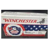 WINCHESTER 9 MM LUGER FULL METAL JACKET 50 CART.