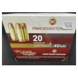 DRT .45 ACP HANDGUN 20 CARTRIDGES